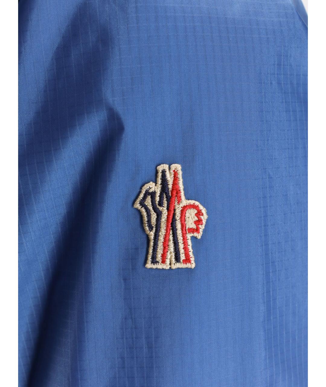 MONCLER GRENOBLE Синяя синтетическая куртка, фото 3