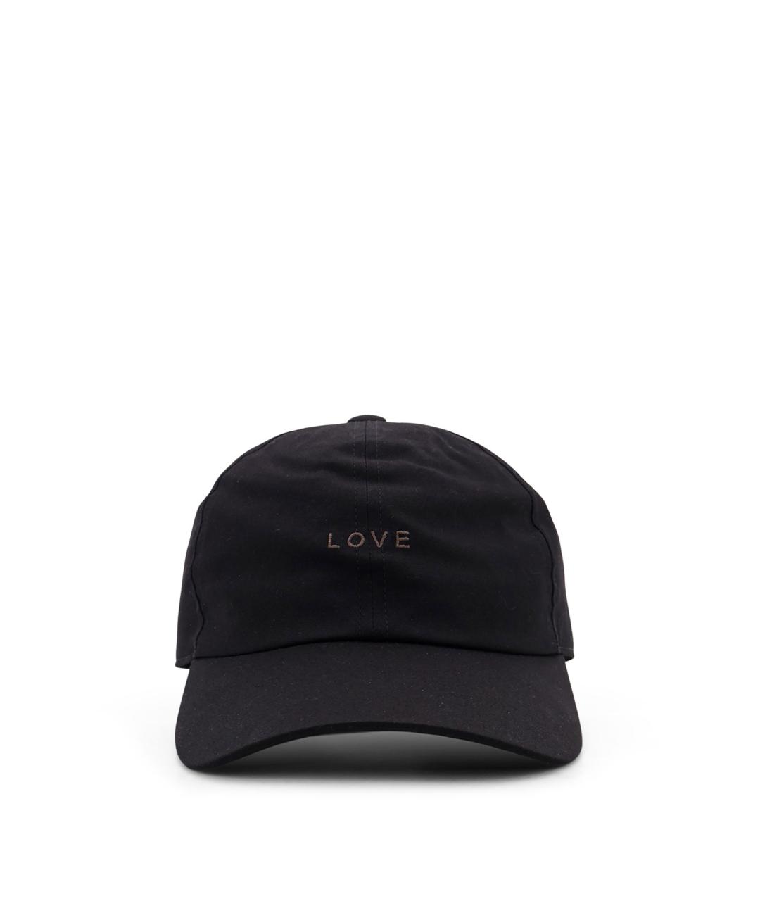 RICK OWENS Черная хлопковая кепка/бейсболка, фото 1