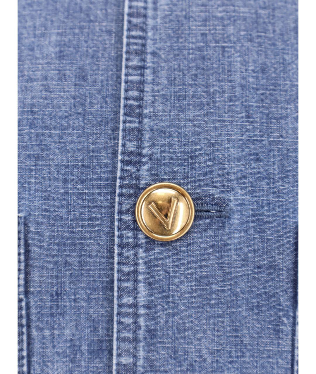 VALENTINO Синяя хлопковая куртка, фото 3