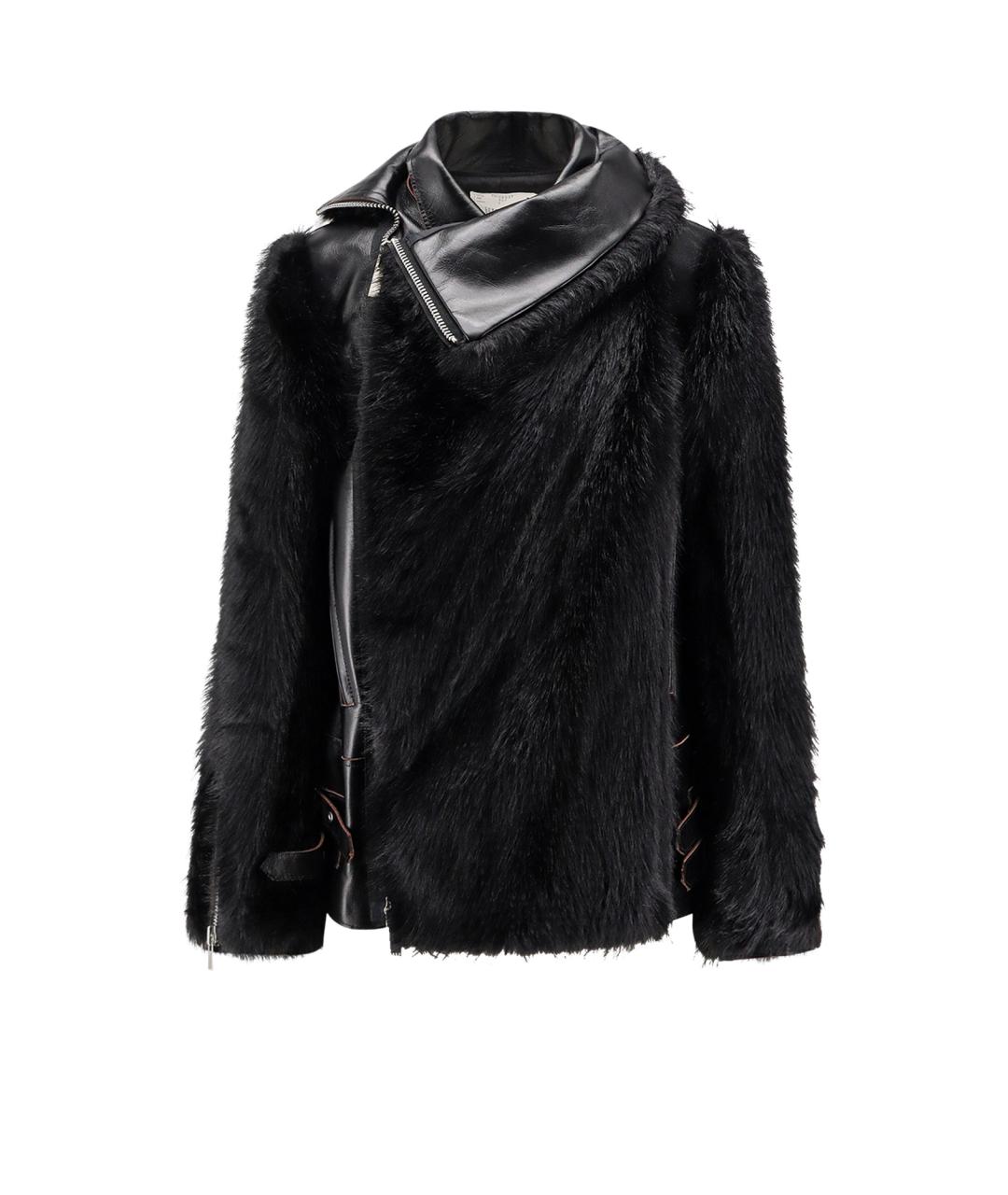 SACAI Черная кожаная куртка, фото 1