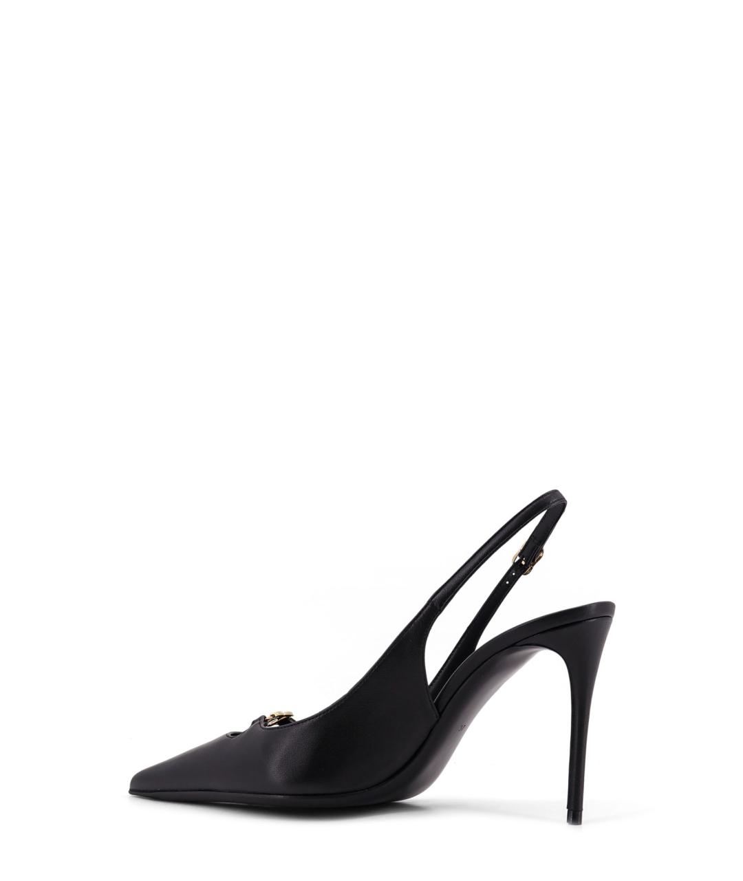 DOLCE&GABBANA Черные кожаные туфли, фото 3