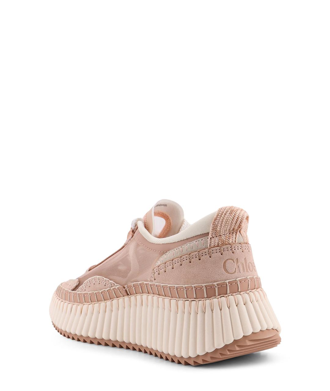 CHLOE Бежевые синтетические кроссовки, фото 3