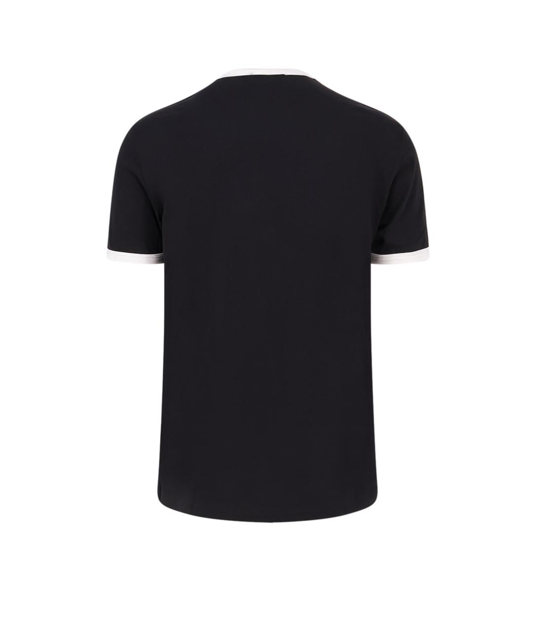 DOLCE&GABBANA Черная хлопковая футболка, фото 2