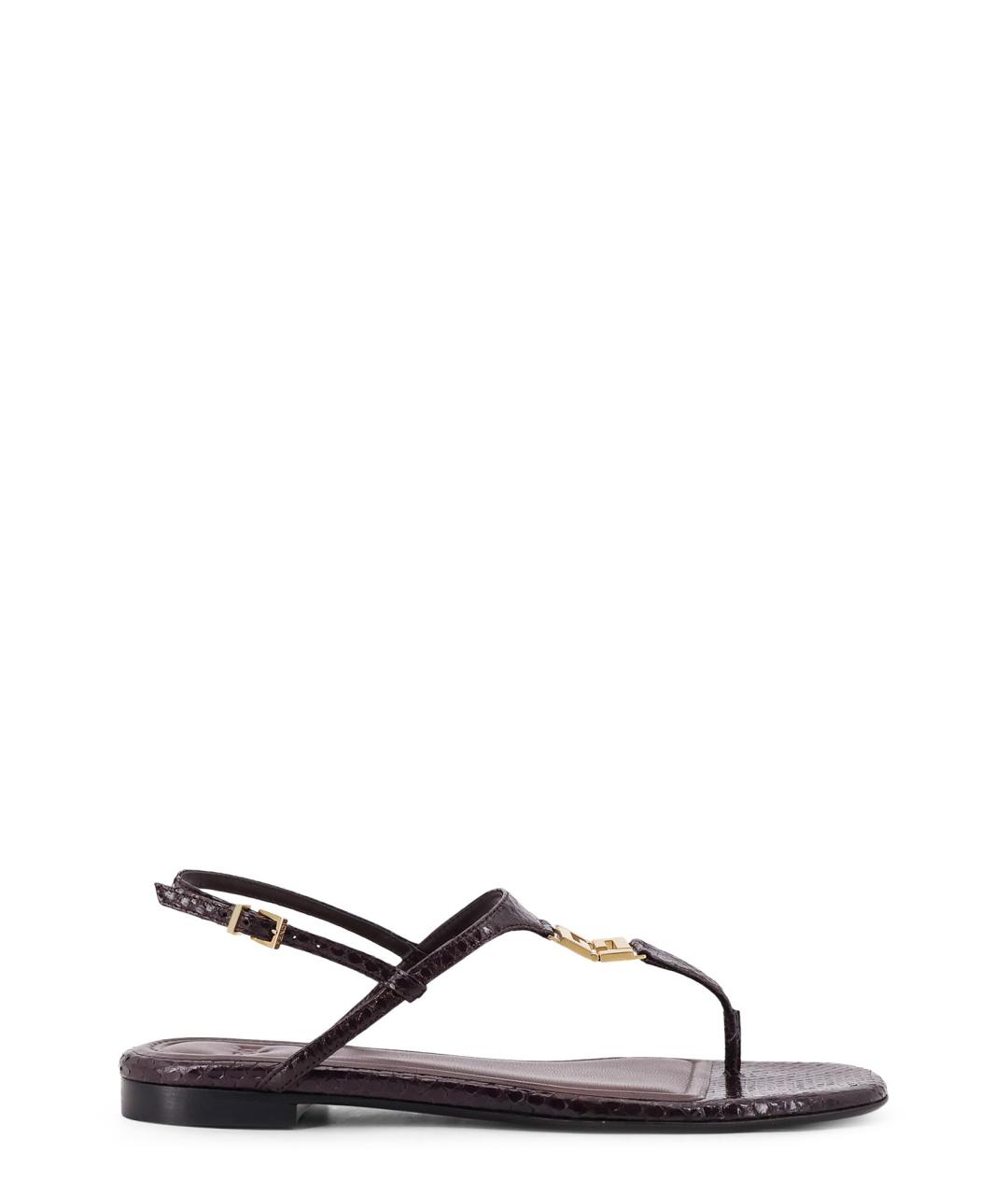 FENDI Черные бархатные босоножки, фото 1