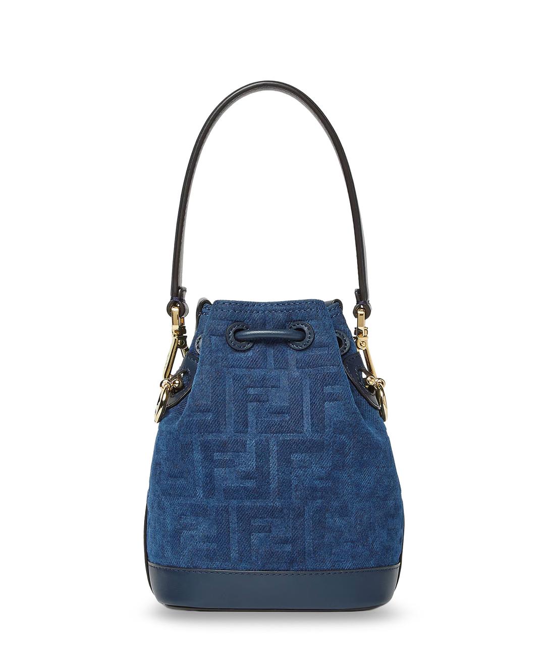 FENDI Синяя деним сумка тоут, фото 2