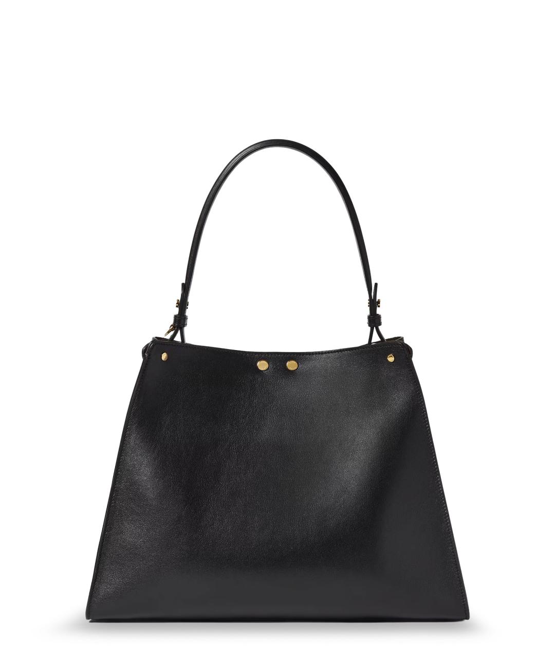 FENDI Черная кожаная сумка тоут, фото 2