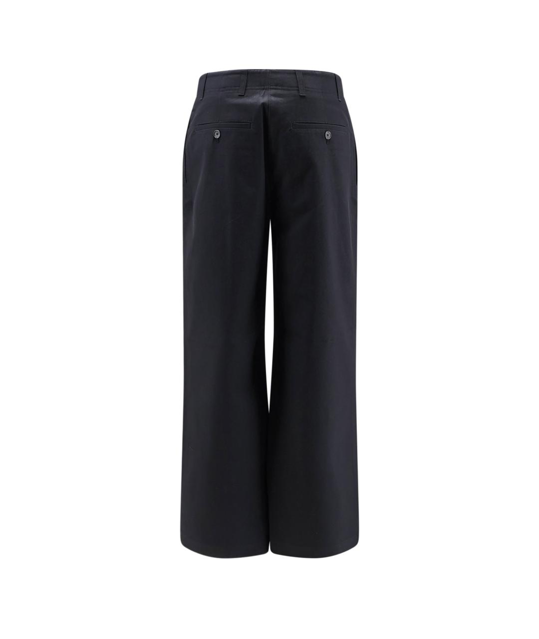 TOTEME Черные хлопковые брюки широкие, фото 2