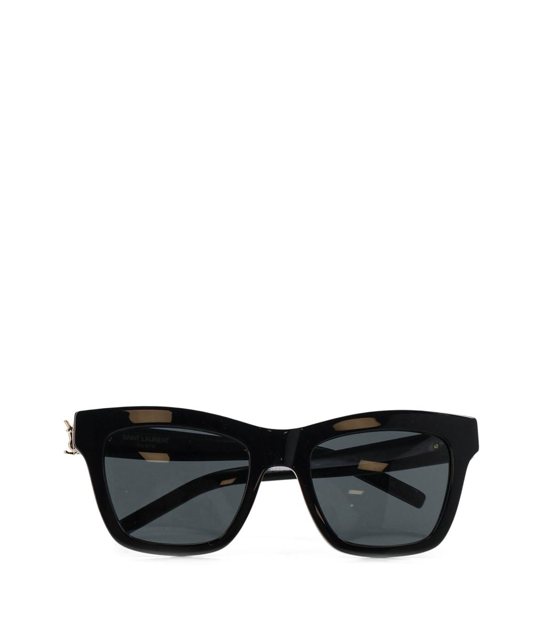 SAINT LAURENT Черные пластиковые солнцезащитные очки, фото 2