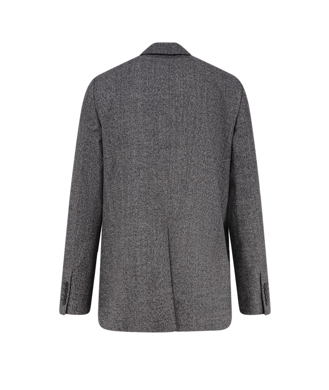 GUCCI Серый шерстяной пиджак, фото 2