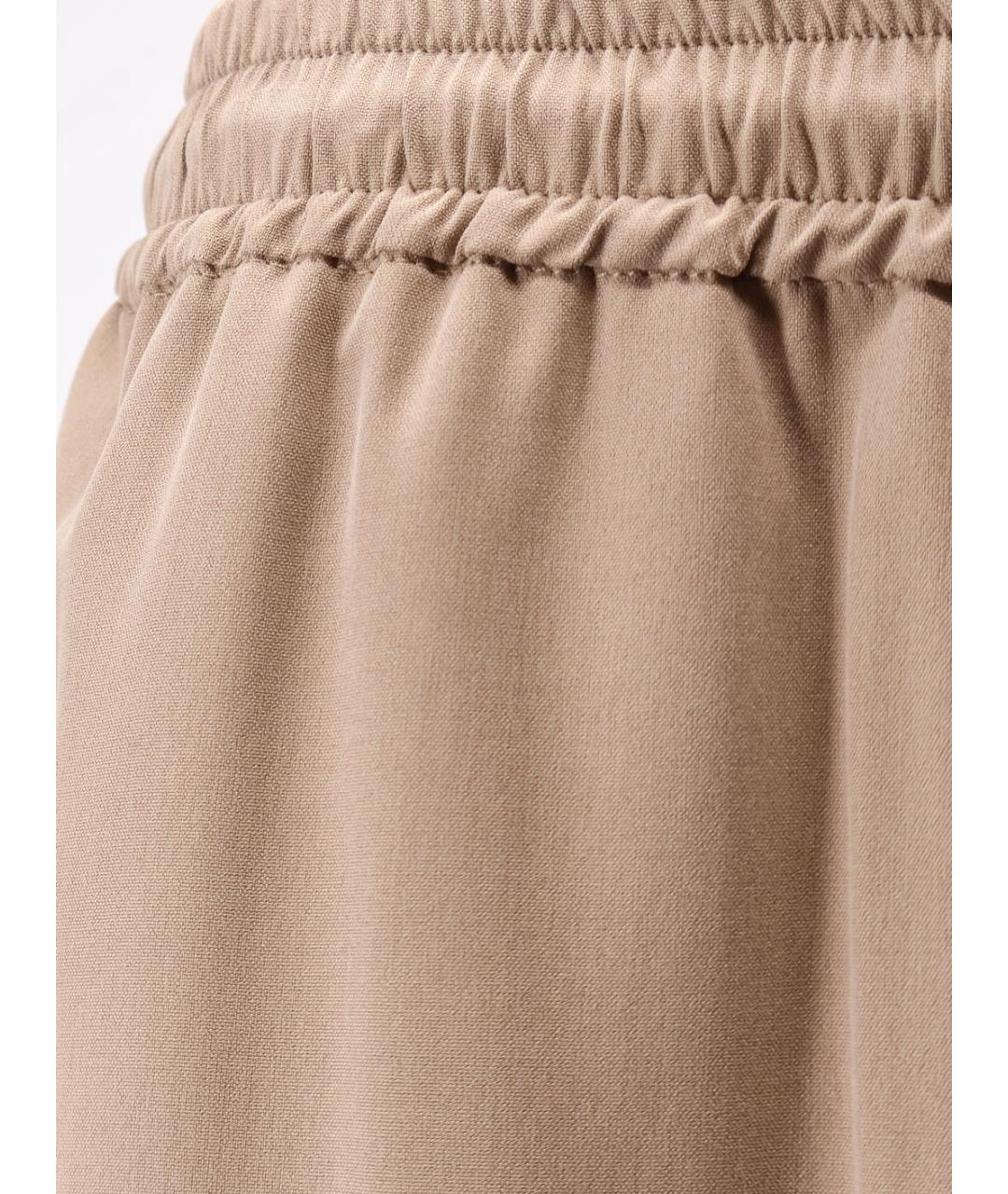 MAX MARA Коричневые прямые брюки, фото 3