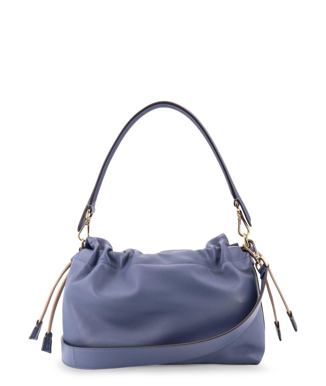 FENDI Голубая кожаная сумка через плечо, фото 2