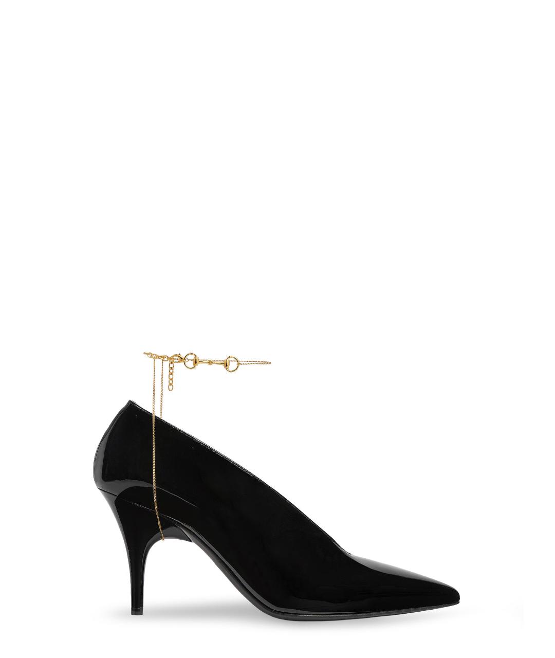 GUCCI Черные туфли из лакированной кожи, фото 1