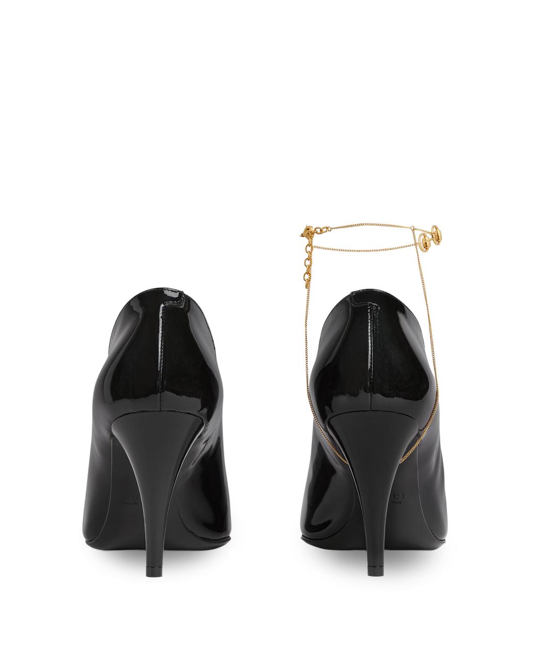 GUCCI Черные туфли из лакированной кожи, фото 3