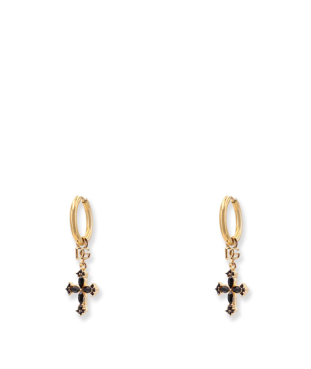 DOLCE&GABBANA Золотые металлические серьги, фото 1