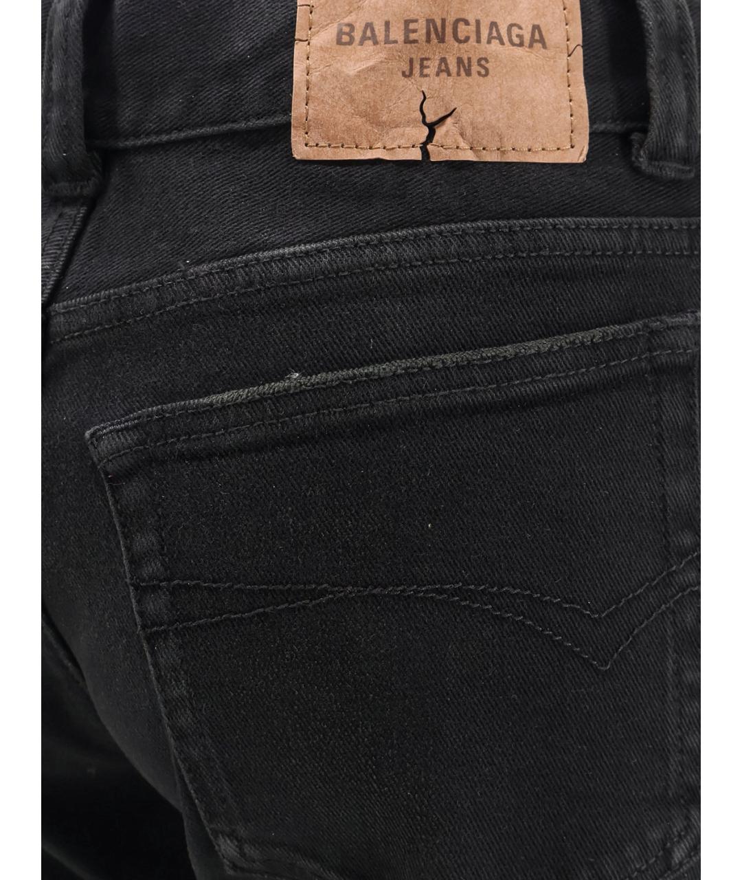 BALENCIAGA Хлопковые прямые джинсы, фото 3