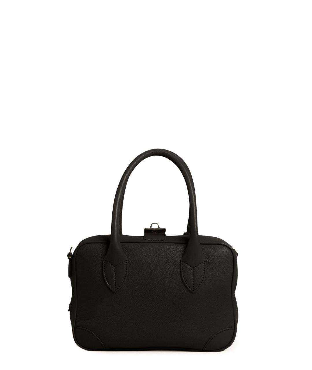 GOLDEN GOOSE DELUXE BRAND Черная кожаная сумка тоут, фото 2