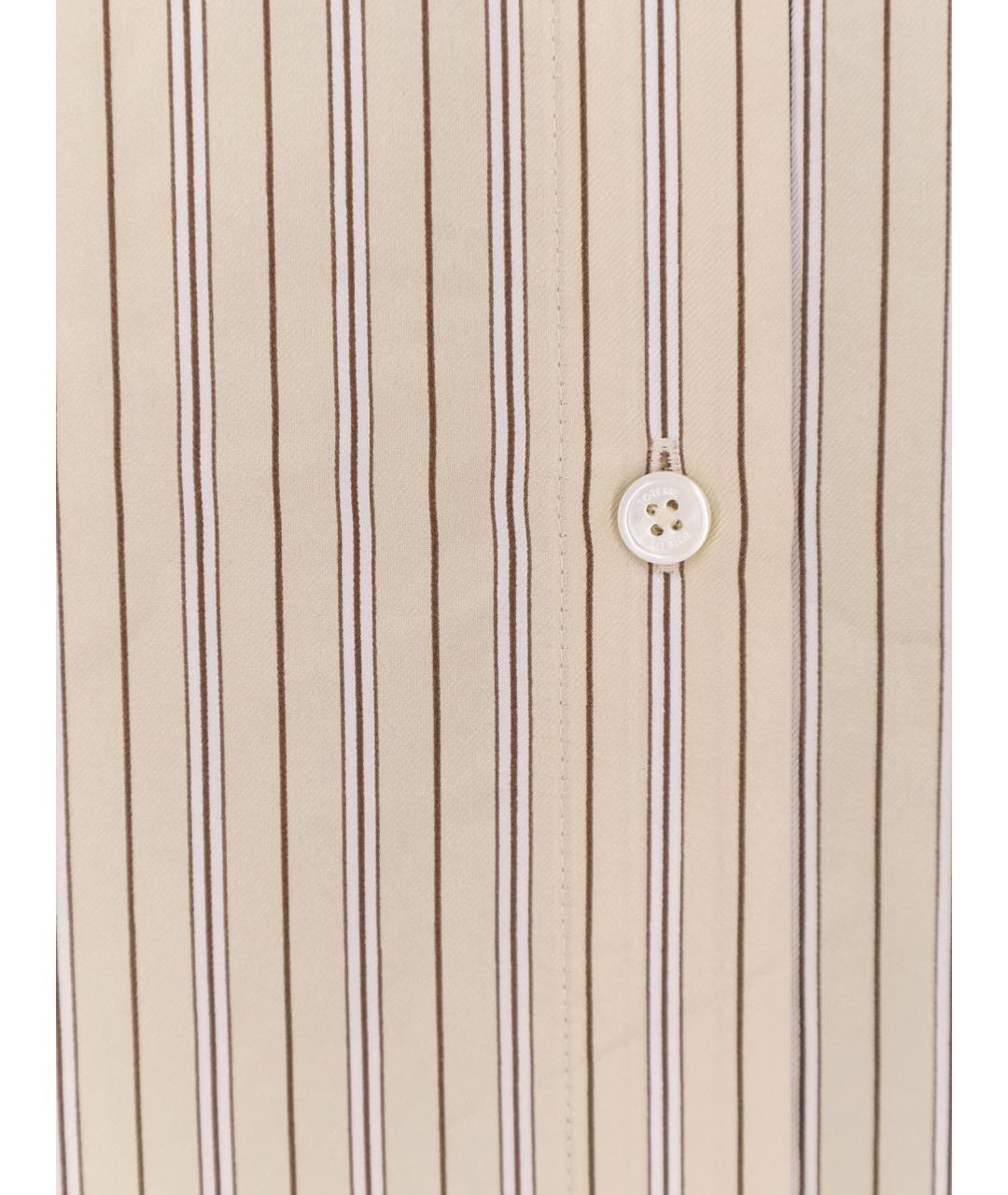 TOTEME Бежевая шелковая рубашка, фото 3