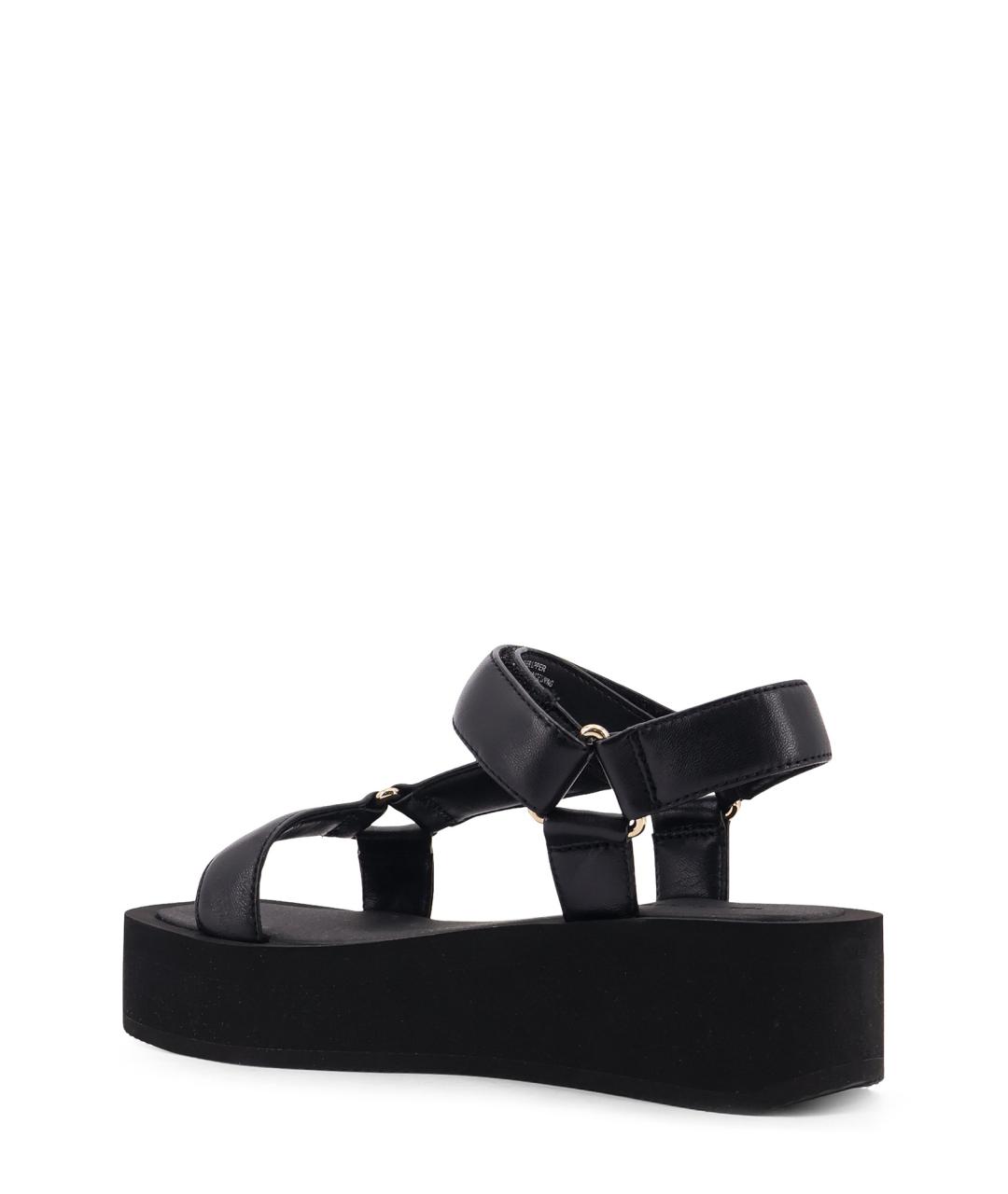 TORY BURCH Черные кожаные босоножки, фото 3