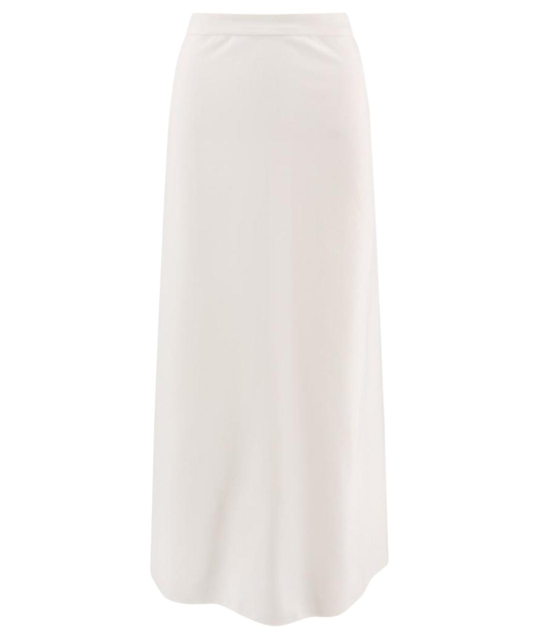 MAX MARA Белая вискозная юбка макси, фото 1