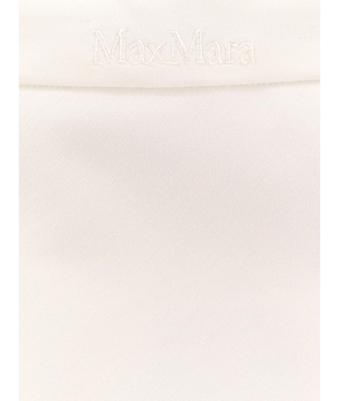 MAX MARA Белая вискозная юбка макси, фото 3