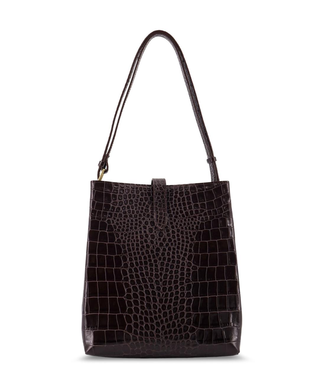 SOEUR Коричневая кожаная сумка тоут, фото 2