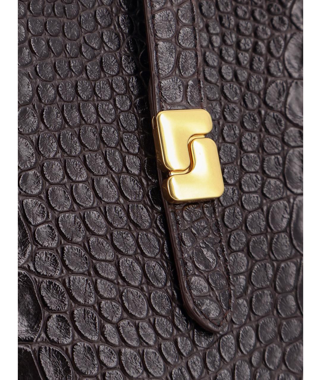 SOEUR Коричневая кожаная сумка тоут, фото 5