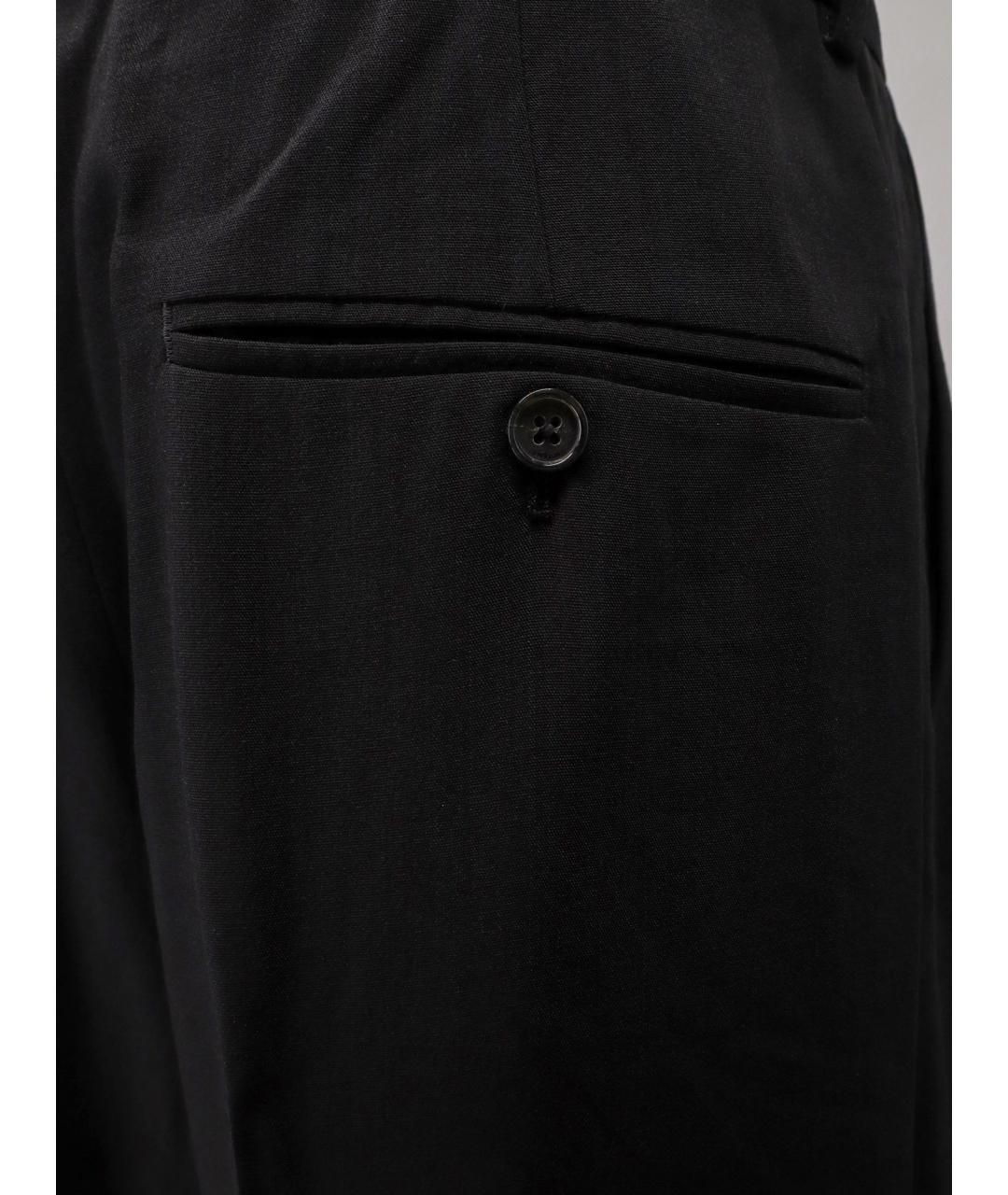 TOTEME Черные вискозные прямые брюки, фото 3