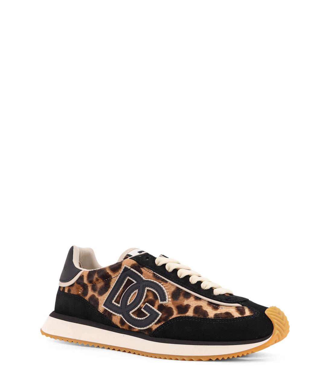 DOLCE&GABBANA Мульти замшевые кроссовки, фото 2