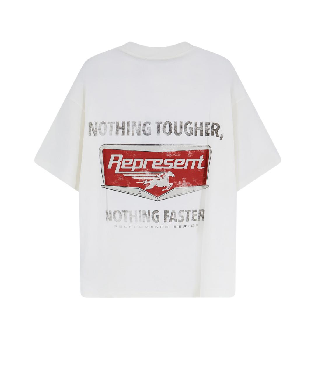 REPRESENT Белая хлопковая футболка, фото 2