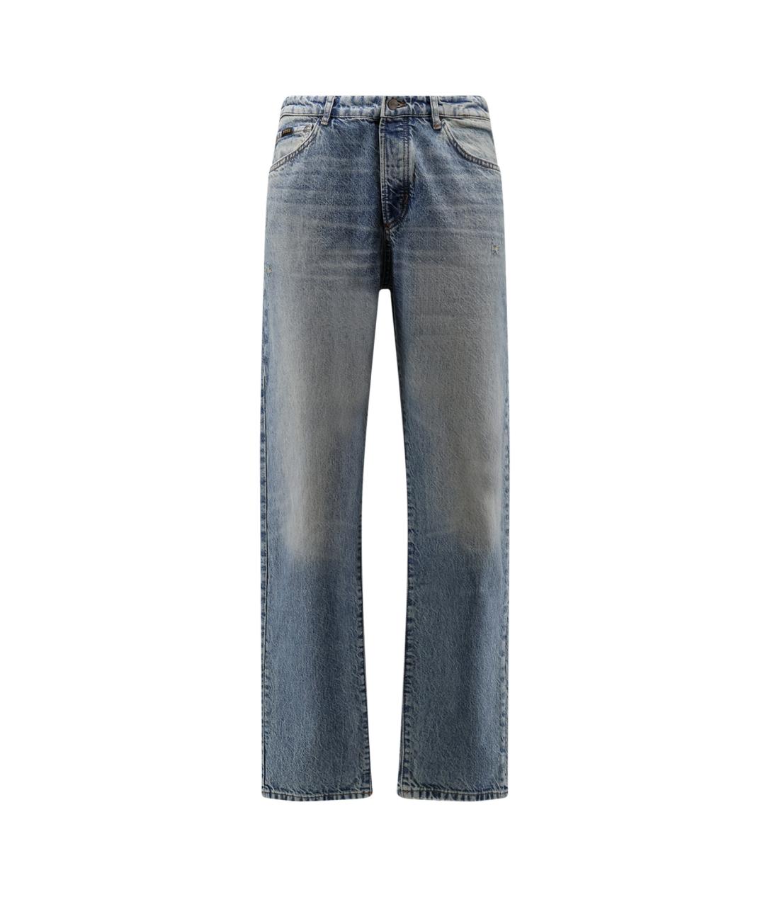 HUGO BOSS Синие хлопковые прямые джинсы, фото 1