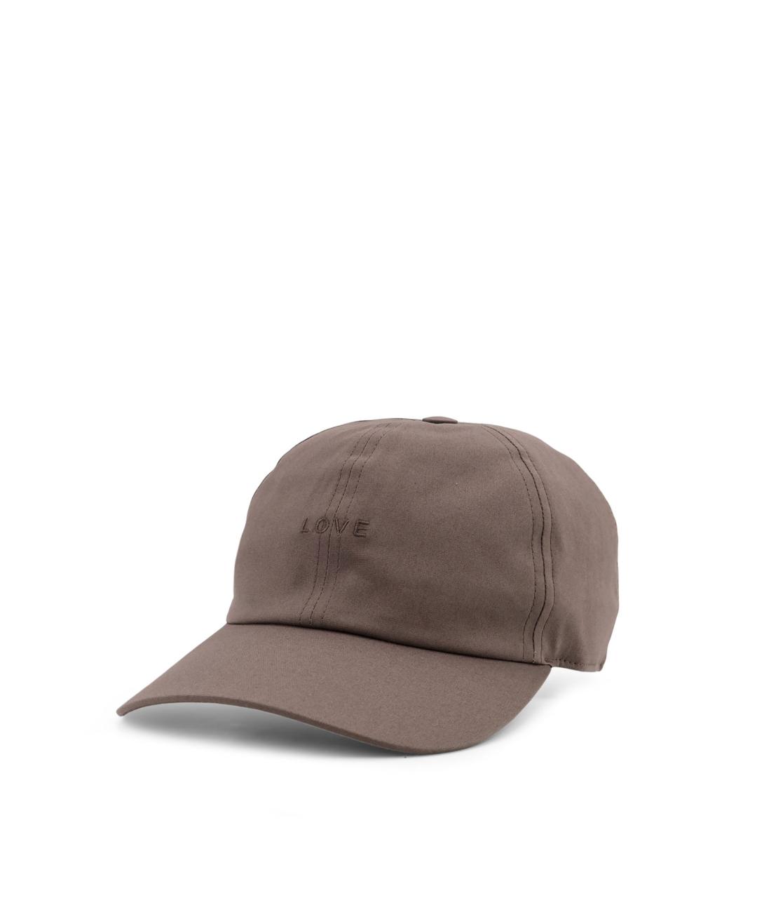 RICK OWENS Коричневая хлопковая кепка/бейсболка, фото 2