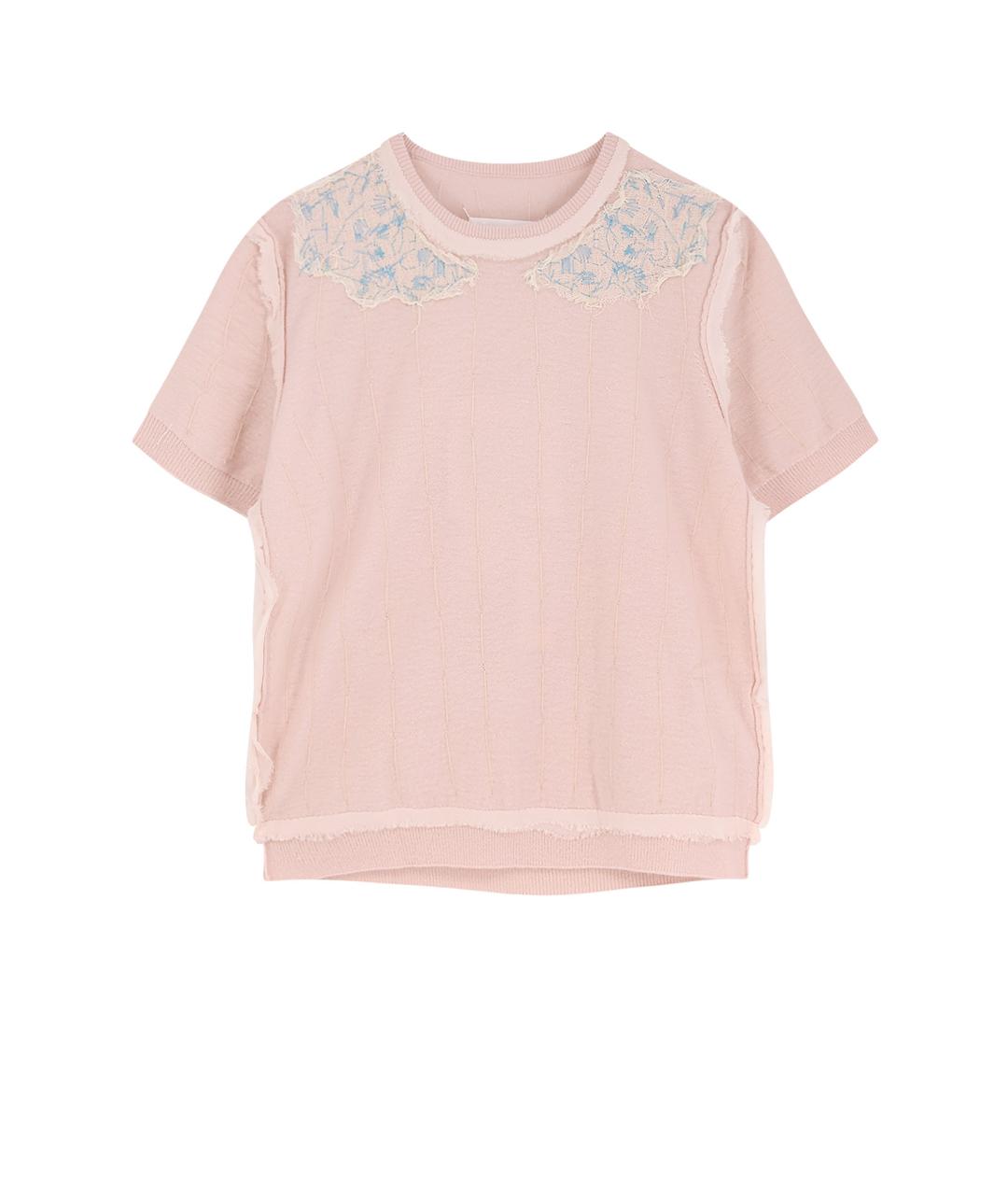 MAISON MARGIELA Розовый шерстяной джемпер / свитер, фото 1