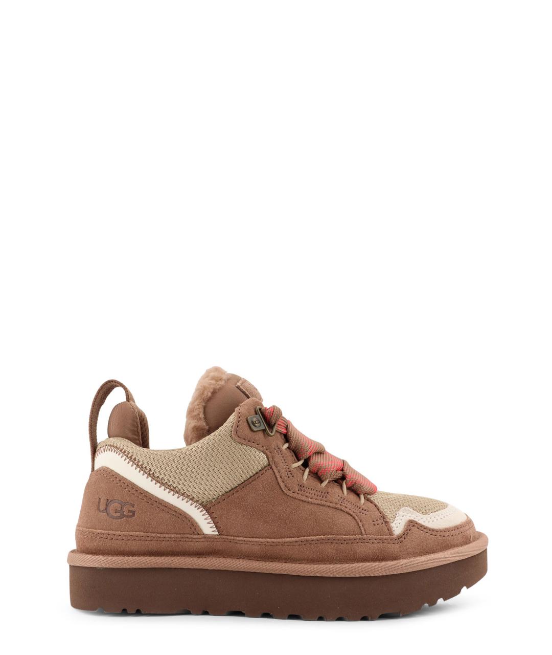 UGG AUSTRALIA Коричневые замшевые кроссовки, фото 1