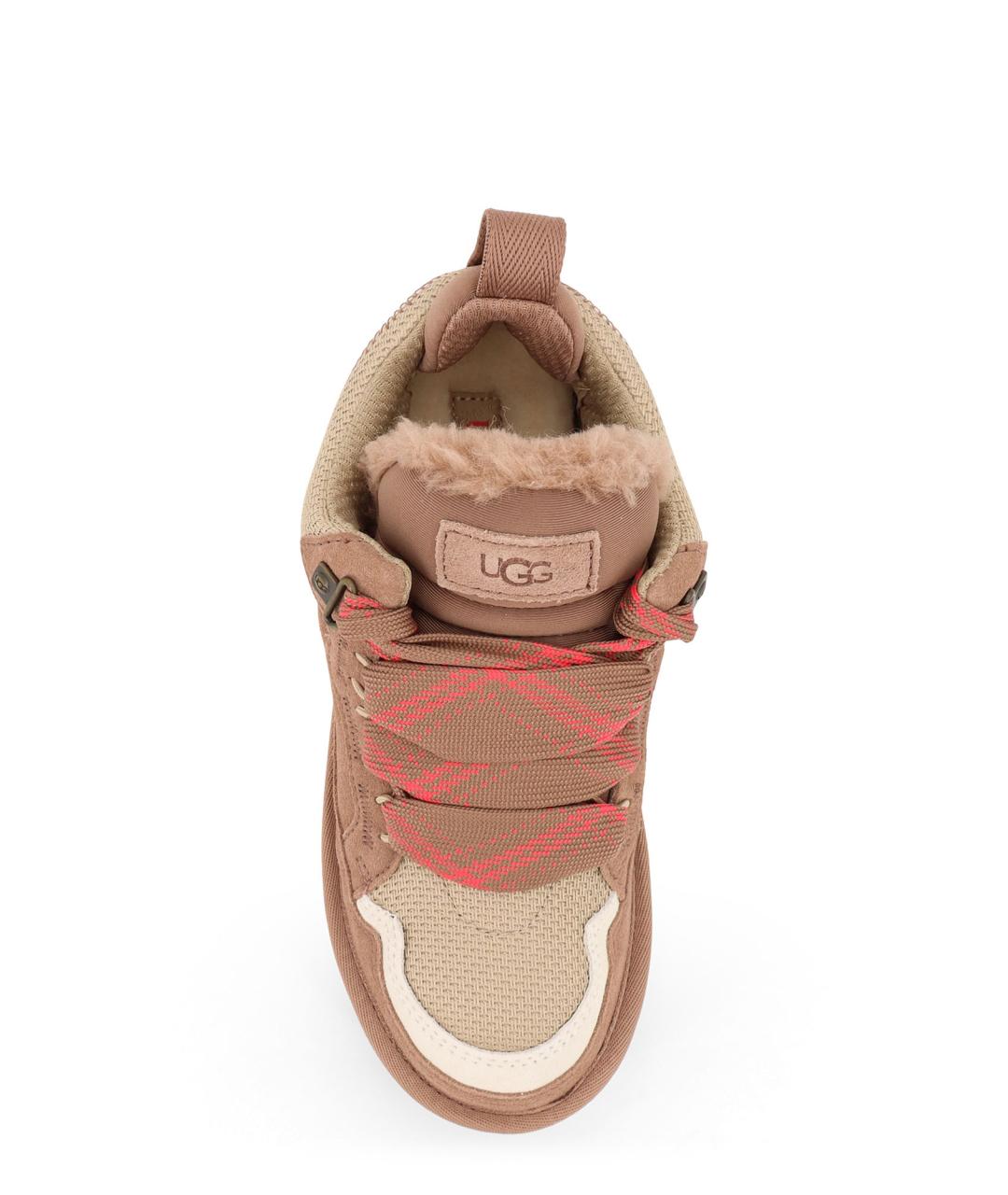 UGG AUSTRALIA Коричневые замшевые кроссовки, фото 5