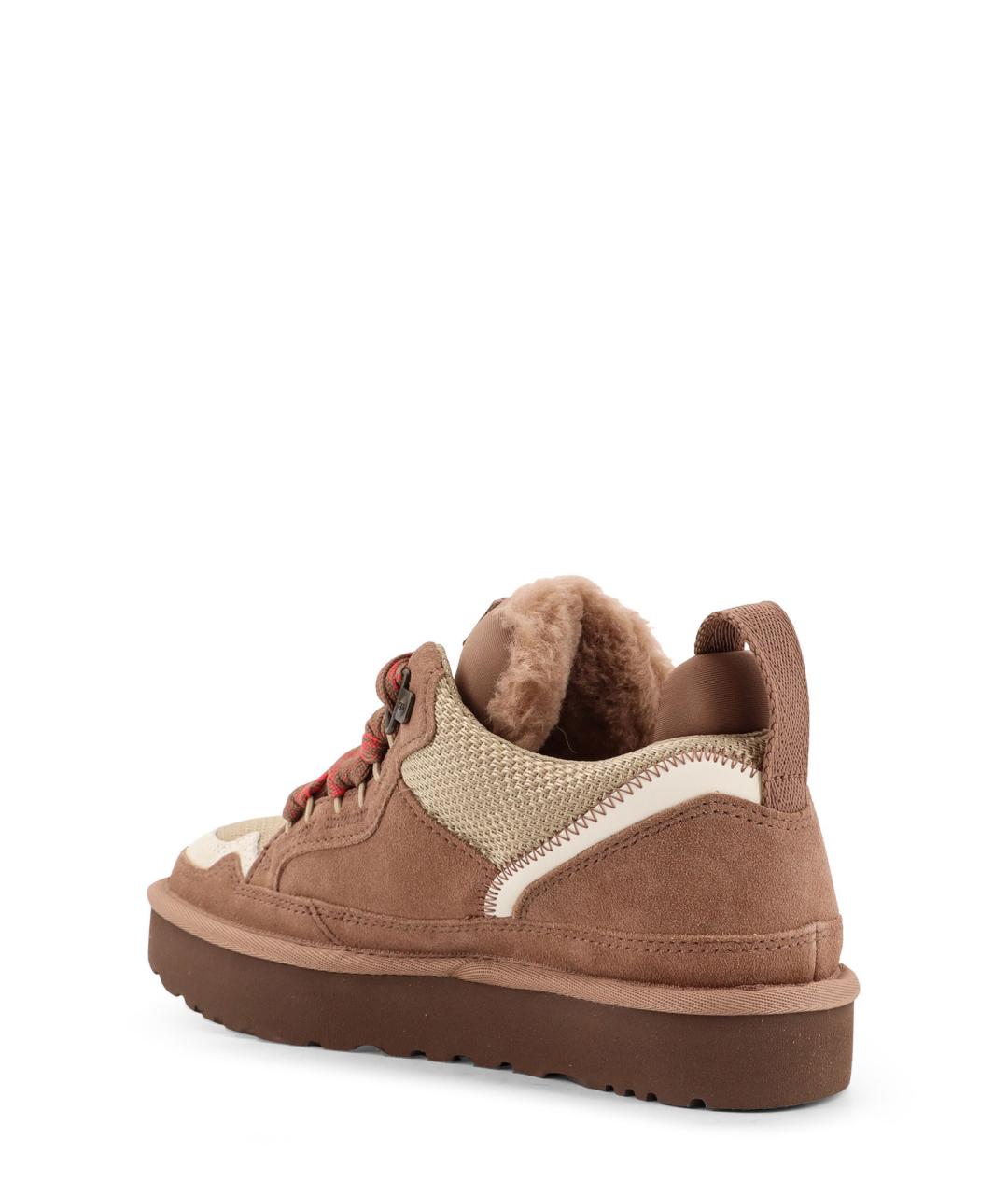 UGG AUSTRALIA Коричневые замшевые кроссовки, фото 3