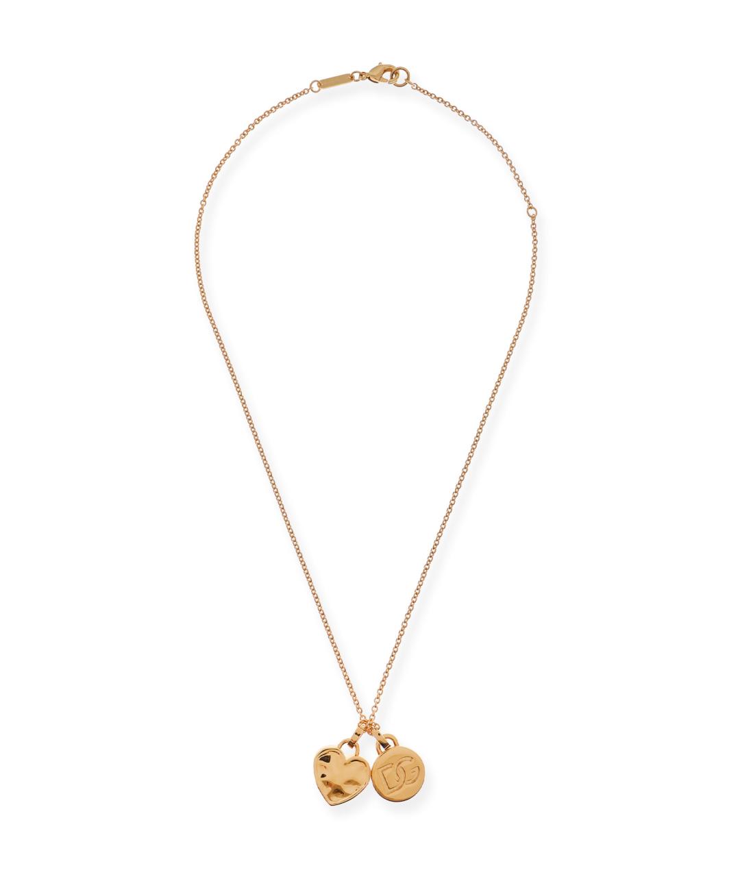 DOLCE&GABBANA Золотая металлическая подвеска, фото 1