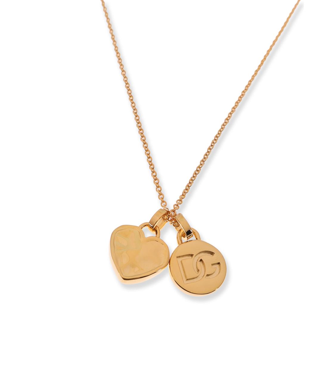 DOLCE&GABBANA Золотая металлическая подвеска, фото 2