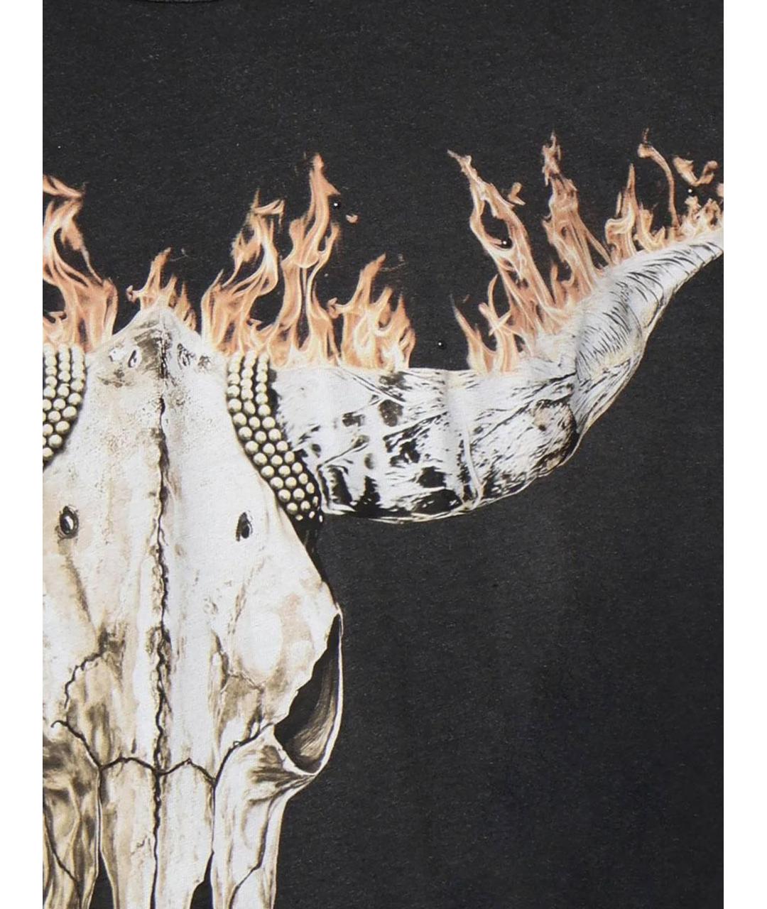 REPRESENT Черная хлопковая футболка, фото 3