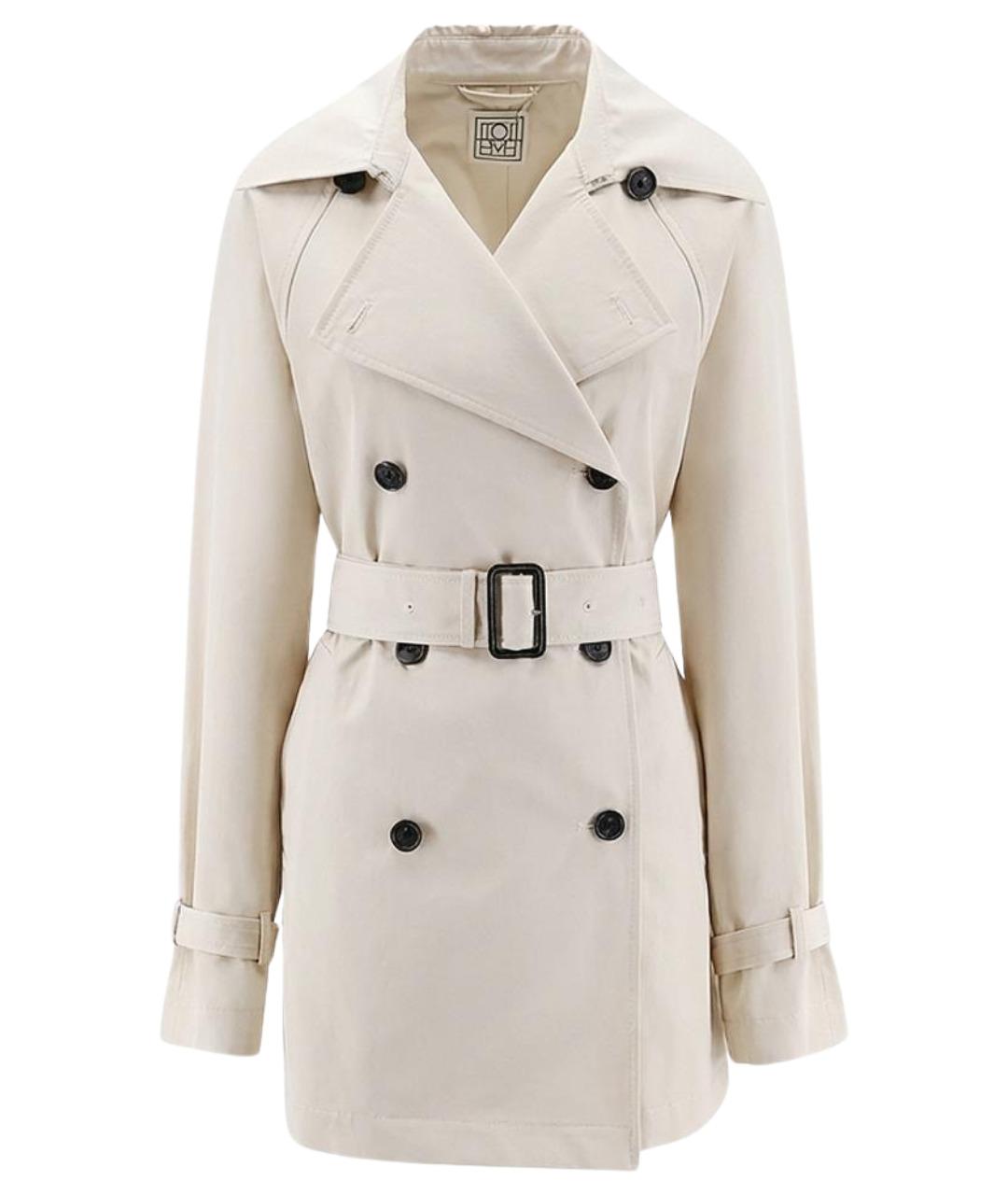 TOTEME Белый хлопковый тренч/плащ, фото 1