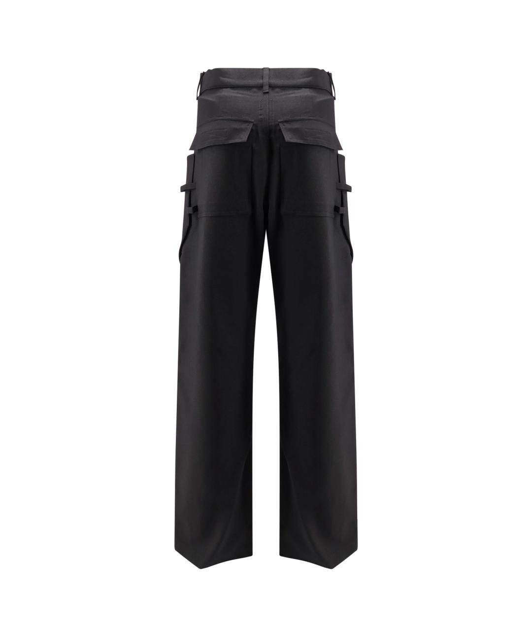 RICK OWENS Черные повседневные брюки, фото 2