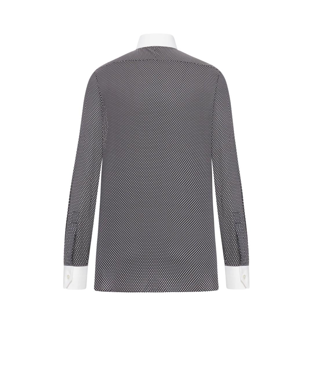 TOM FORD Черная хлопковая классическая рубашка, фото 2