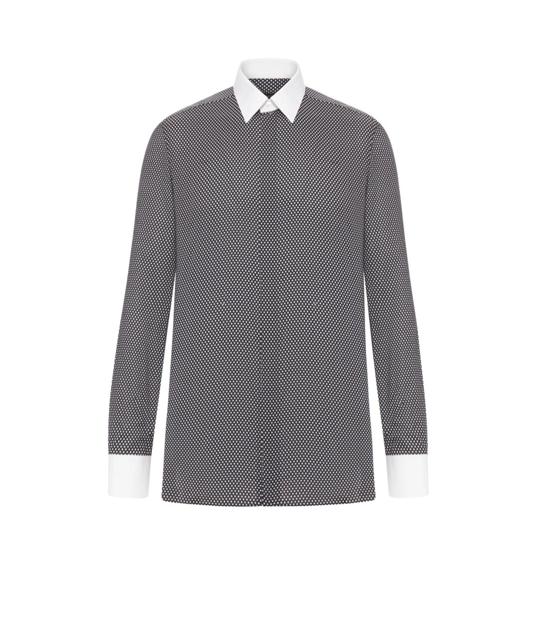 TOM FORD Черная хлопковая классическая рубашка, фото 1