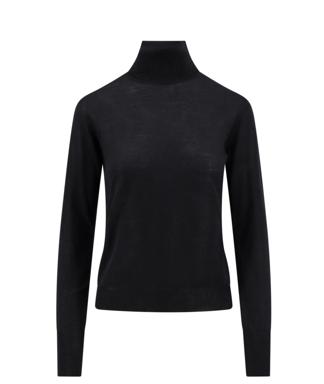GOLDEN GOOSE DELUXE BRAND Черная шерстяная водолазка, фото 1