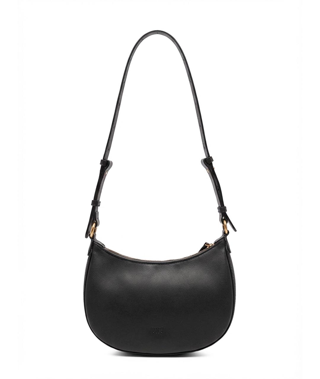 PINKO Черная кожаная сумка через плечо, фото 2