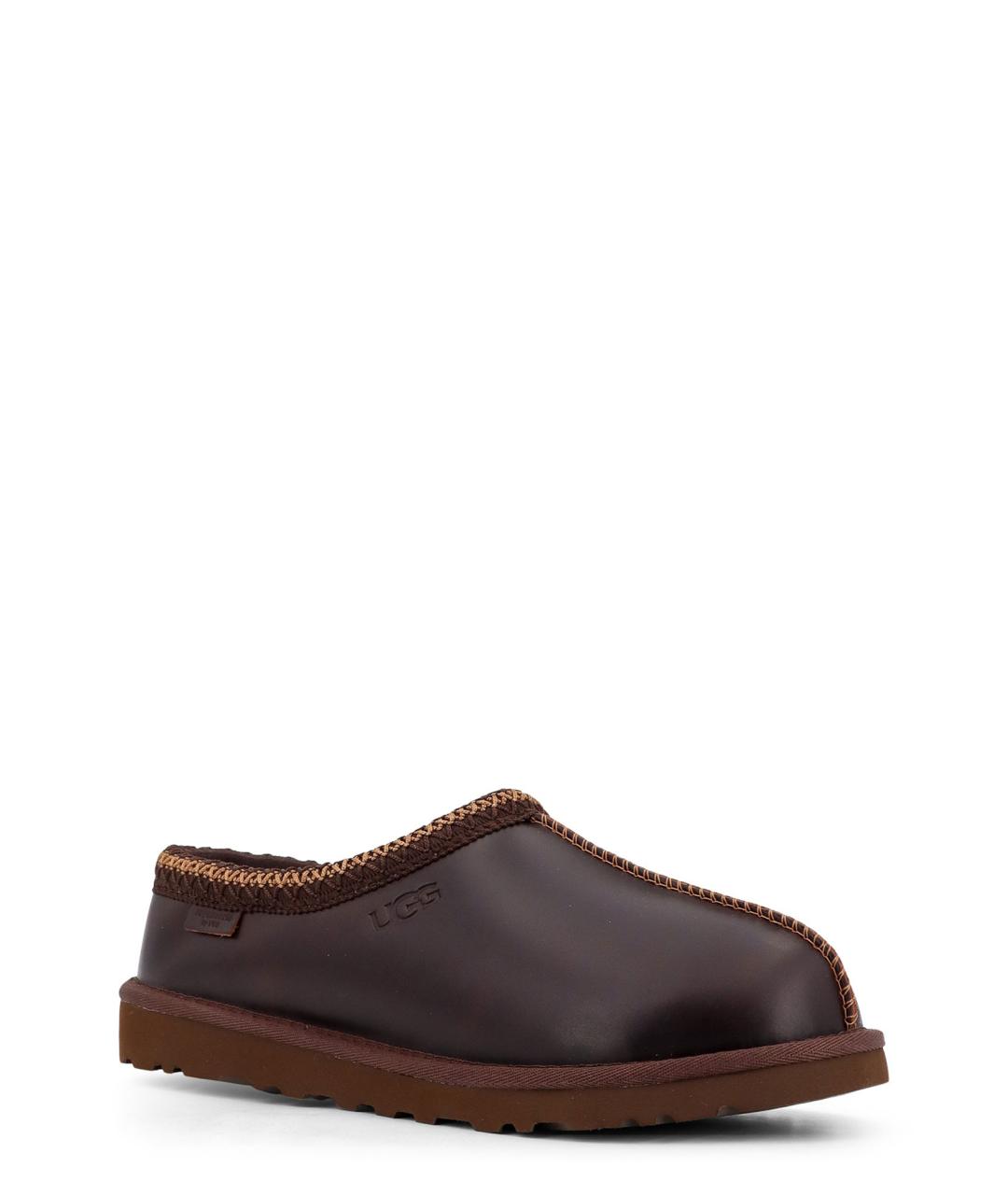 UGG AUSTRALIA Коричневые кожаные низкие ботинки, фото 2