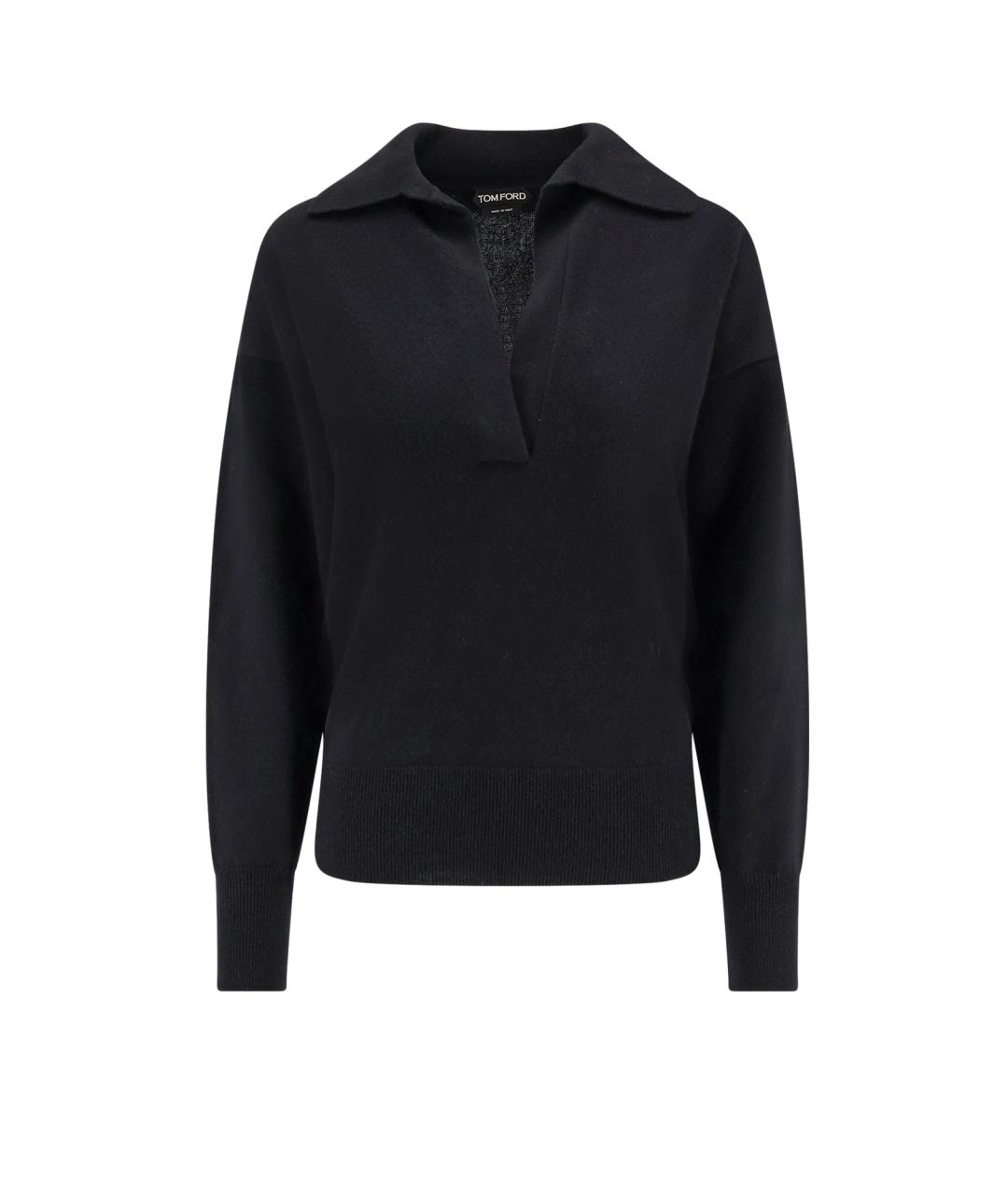 TOM FORD Черный кашемировый джемпер / свитер, фото 1
