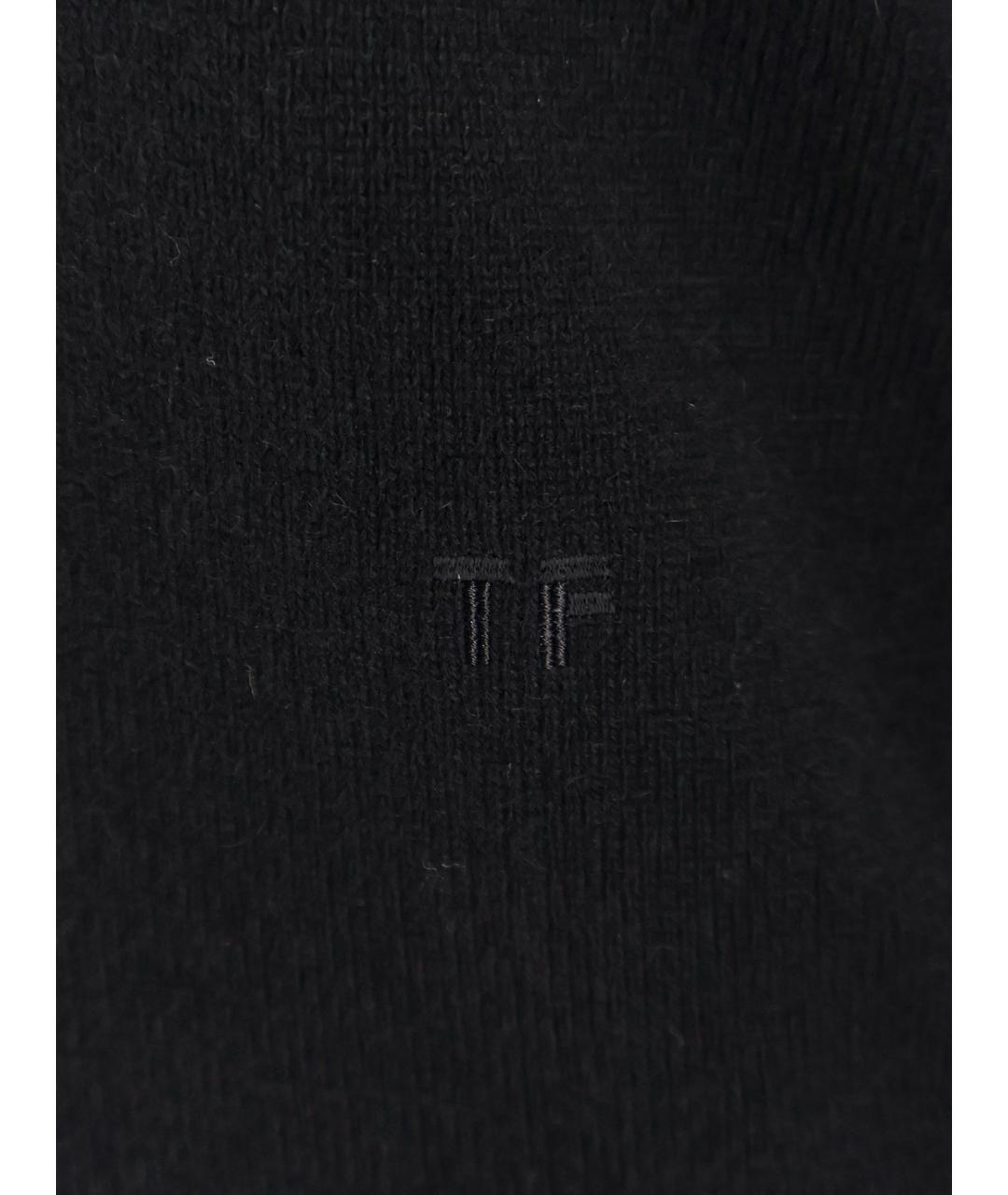 TOM FORD Черный кашемировый джемпер / свитер, фото 3