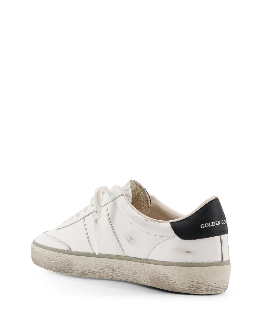 GOLDEN GOOSE DELUXE BRAND Белые кожаные низкие кроссовки / кеды, фото 3