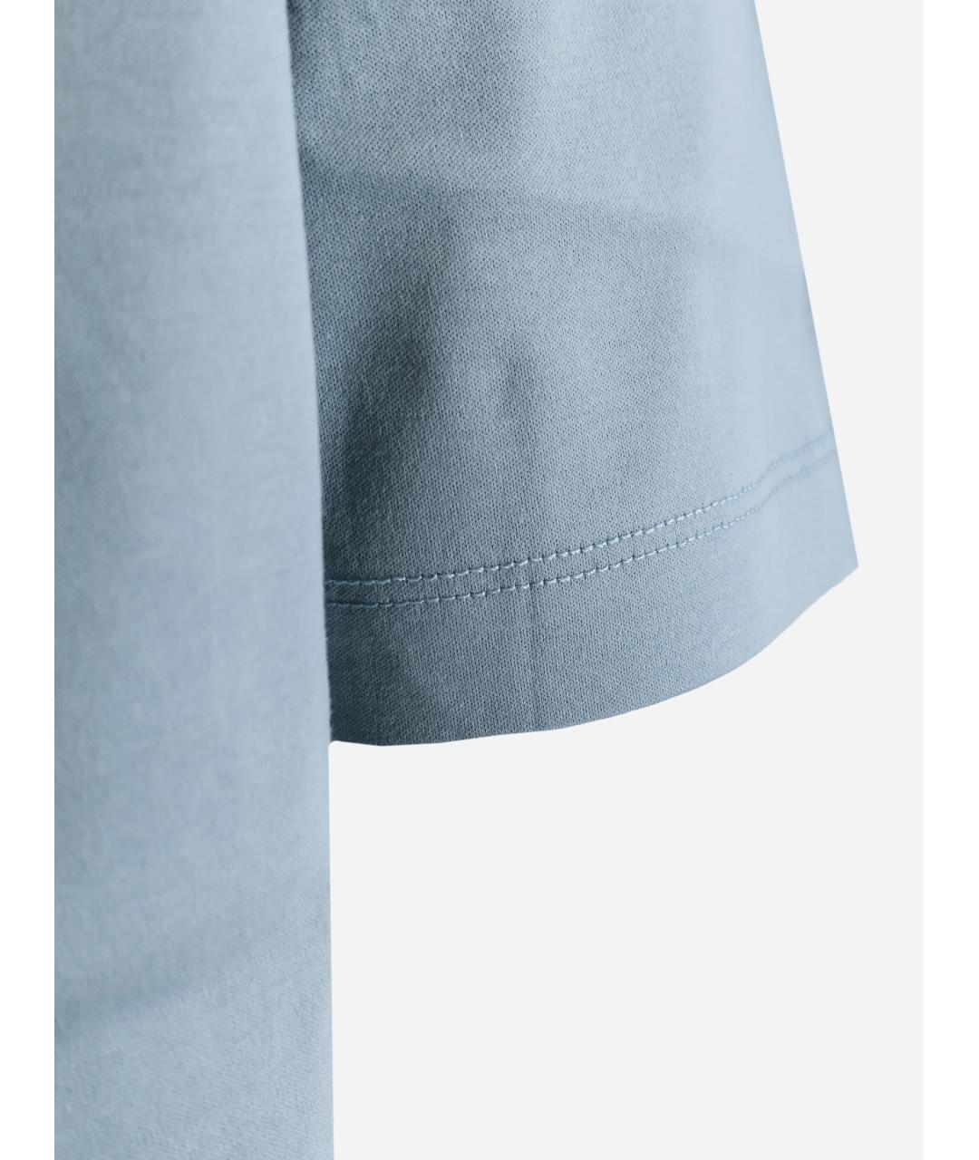 HUGO BOSS Синяя хлопковая футболка, фото 3