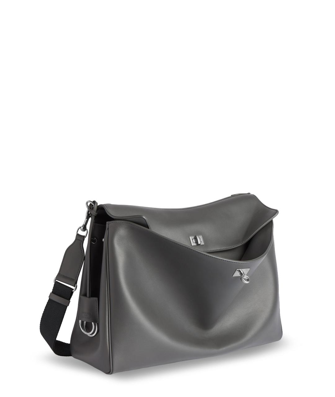 BALENCIAGA Серая кожаная сумка тоут, фото 3